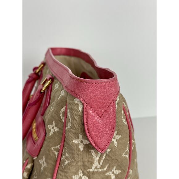 Louis Vuitton Sabbia Cabas Tote Bag in Monogram Canvas w Pink Leather Trim D-9 - Picture 8 of 16